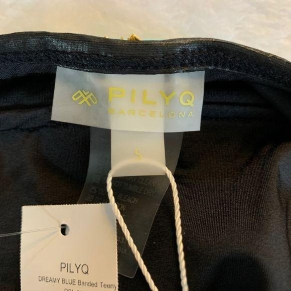 NWT PilyQ Barcelona Dreamy Blue Bikini Bottom Swimsuit Bathing Suit Small - Picture 8 of 10